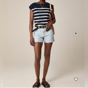 J Crew high rise denim short in Montauk wash